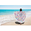 patrón colorido donut con borlas Round Beach Towel RBT-096